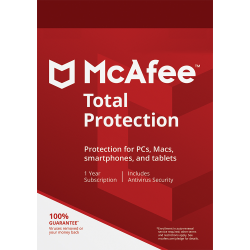 McAfee Total Protection – 1-Year / 5-Devices